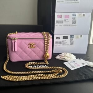 Replica Chanel Classic Wallet On Chain Best Pink Copy Ap0250