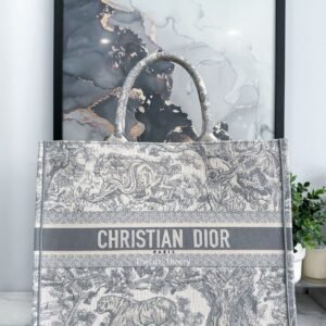 Replica Dior Book Tote M1265 Small Dior Toile De Jouy Reverse Embroidery Gray