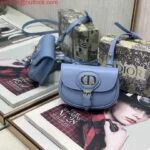 Replica Dior M2278 Mini Bobby bag Blue Box Calfskin