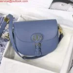 Replica Dior M9319 Medium dior Bobby bag Warm Lake Blue Calfskin