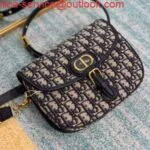 Replica Dior M9319 Dior Bobby Medium Crossbody Bag Oblique Jacquard Navy Blue