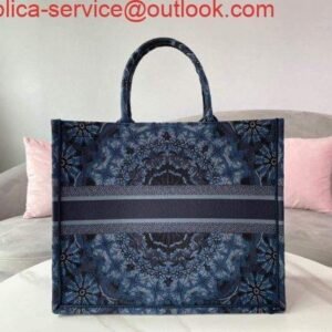 Replica Dior M1286 Dior Book Tote Navy Blue Dior Constellation Embroidery