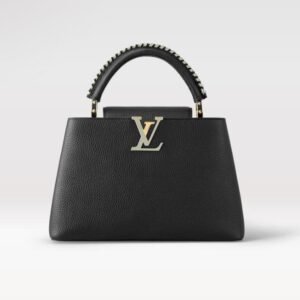 Replica Louis Vuitton Capucines MM LV Bag Etain Metallic Gray