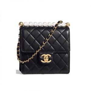 Replica Chanel Small AAA+ Pearl Chain Flap High Bag As0584