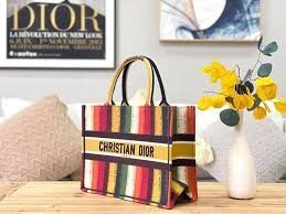 Replica Dior M1286 DIOR Book Tote Multicolor D-Stripes Embroidery