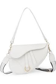 Replica Dior M0446 Dior Saddle Bag M0447 White Ultramatte Calfskin