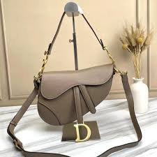 Replica Dior M0446 Dior Saddle Bag M0447 Silvry Grey Grained Calfskin