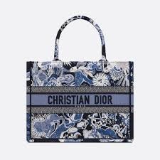 Replica Dior M1296 Medium Book Tote Blue Multicolor Zodiac Fantastico Embroidery