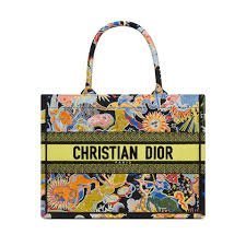 Replica Dior M1296 Medium Book Tote Black Multicolor Zodiac Fantastico Embroidery