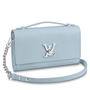 Replica Louis Vuitton Blue Lockme Clutch M56136 BLV694