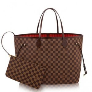 Replica Louis Vuitton Neverfull GM Bag Damier Ebene N41357 BLV114
