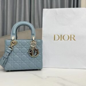 Replica Small Lady Dior My ABCDior Bag Sky Blue Cannage Lambskin M0538ONGE_M89B
