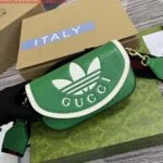 Replica Gucci 727791 Adidas X Gucci Mini Bag Green