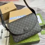 Replica Gucci 724704 Ophidia Messenger Bag Grey