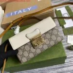 Replica Gucci 652683 Padlock Mini Bag Ivory and burnt orange