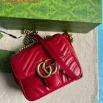 Replica Gucci 739682 GG Marmont Matelassé mini tote bag Red