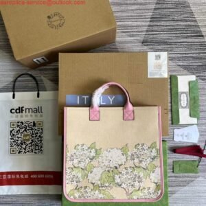 Replica Gucci 550763 Children’s Fairy Print Large Tote Bag Pink