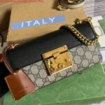 Replica Gucci 735103 Padlock Mini shoulder bag Black