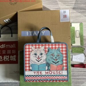 Replica Gucci 605614 Children’s Kitten Print Tote Bag