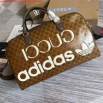 Replica Adidas x Gucci large duffle bag 702422 Brown