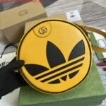 Replica Adidas x Gucci Ophidia shoulder bag 702626 Yellow leather