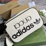 Replica Adidas x Gucci small shoulder bag 702427 White leather