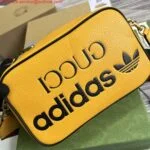 Replica Adidas x Gucci small shoulder bag 702427 Yellow leather
