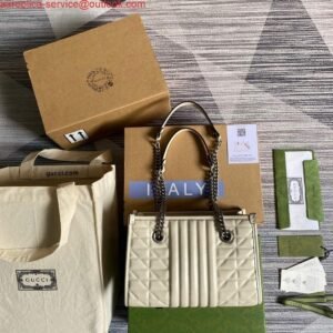 Replica Gucci 681483 GG Marmont small tote bag Beige