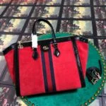 Replica Gucci 524537 Gucci Ophidia GG Medium Tote Shoulder Bag Red