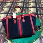 Replica Gucci 524537 Gucci Ophidia GG Medium Tote Shoulder Bag Navy blue