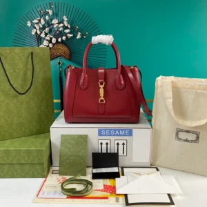 Replica Gucci 649016 Gucci Jackie 1961 Medium Tote Bag Red