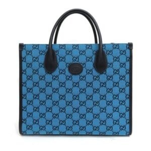 Replica Gucci 659983 GG Multicolour Small Tote Bag Blue